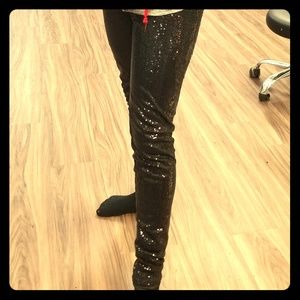 Shancouture All over mini sequins leggings.